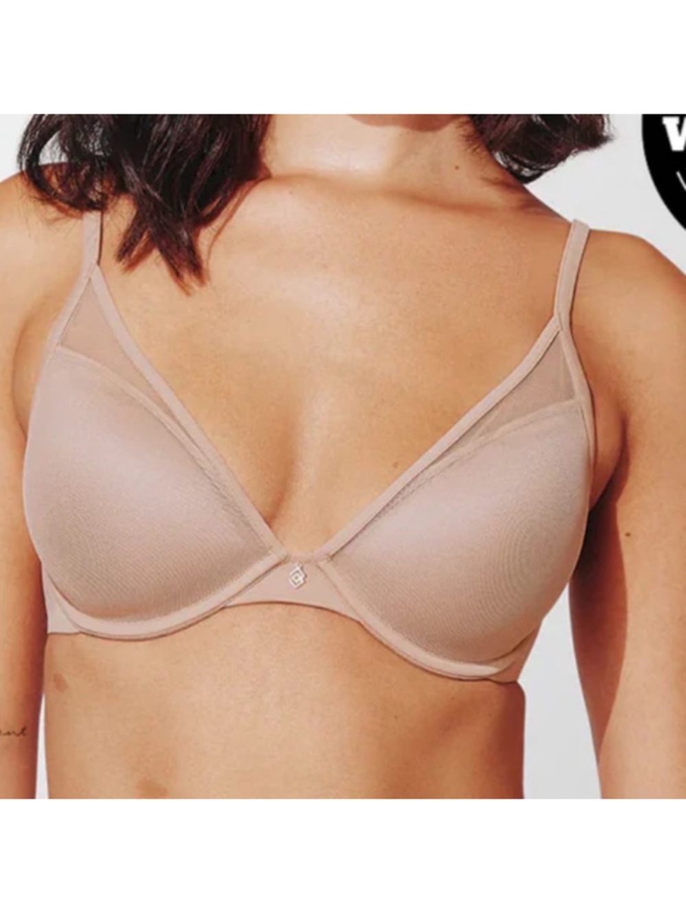 ThirdLove Classic Uplift Plunge Bra 30D 1/2 Lined Underwire Adjustable